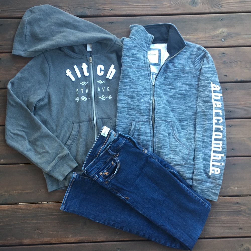 Girls Sweatshirt & Jeans Bundle-Abercrombie&Fitch